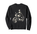 Mona Lisa Motorcycle Sweatshirt - Aesthetic Graphic for Adults - T-Shirt, Sweatshirt, Hoodie