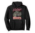 Grampa Motorcycle Fathers Day Mechanic Hoodie - Novelty Apparel Men Women - T-Shirt, Sweatshirt, Hoodie