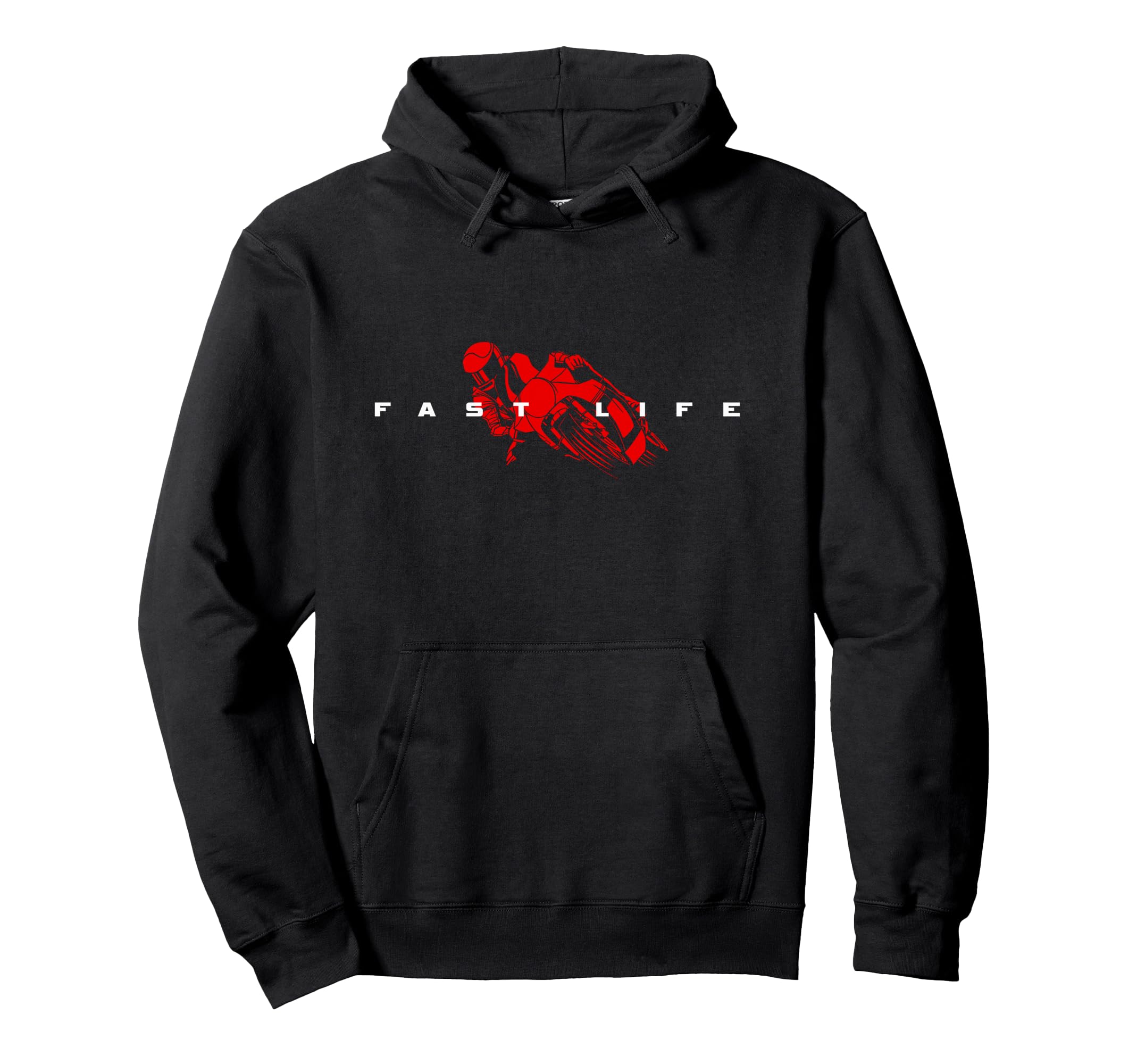Motorcycle Hoodie - Minimalist Print for Adults - T-Shirt, Sweatshirt, Hoodie