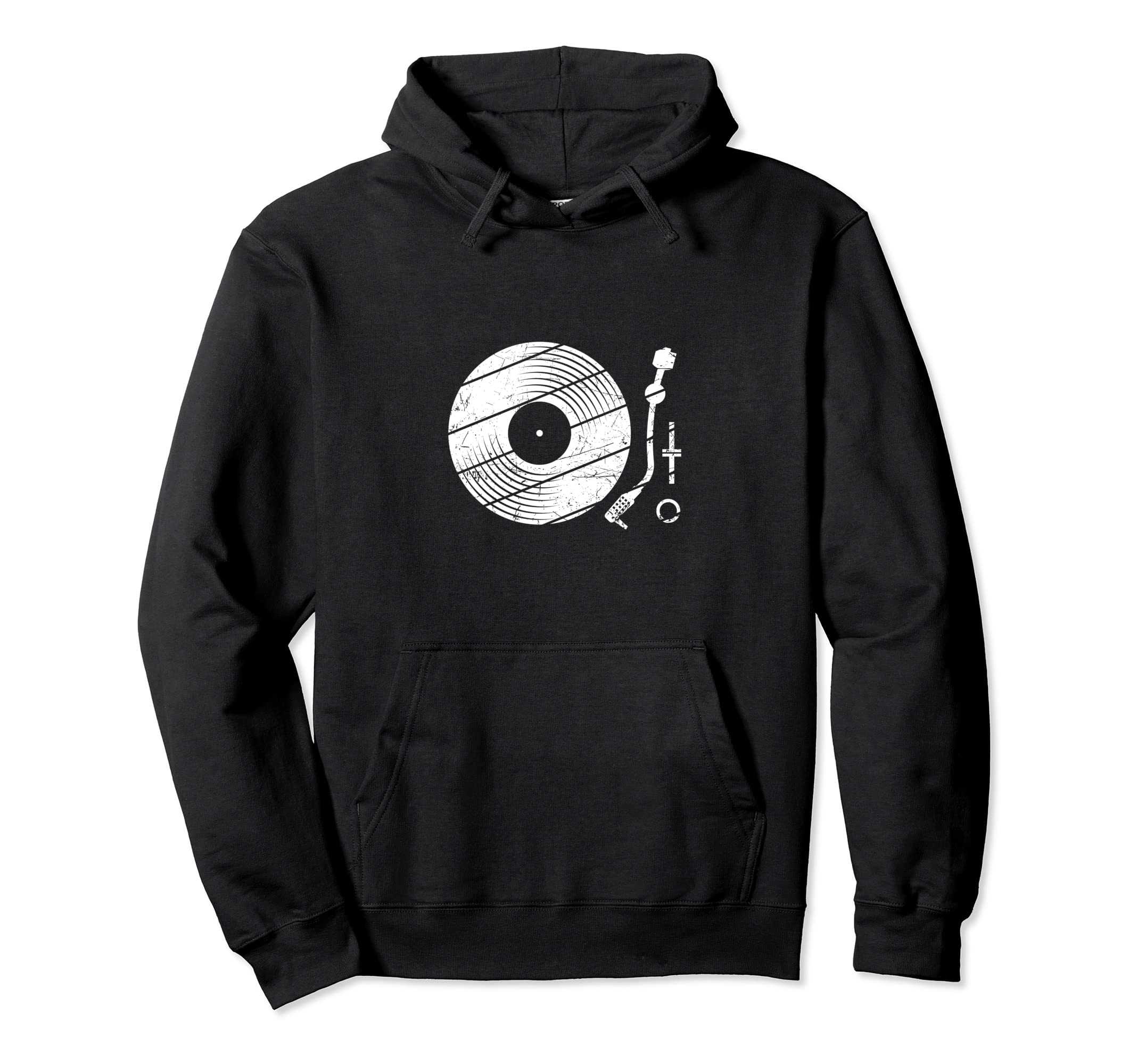 Vinly Record Player Record 80S 90S Hoodie - Fun Novelty Design for Adults - T-Shirt, Sweatshirt, Hoodie