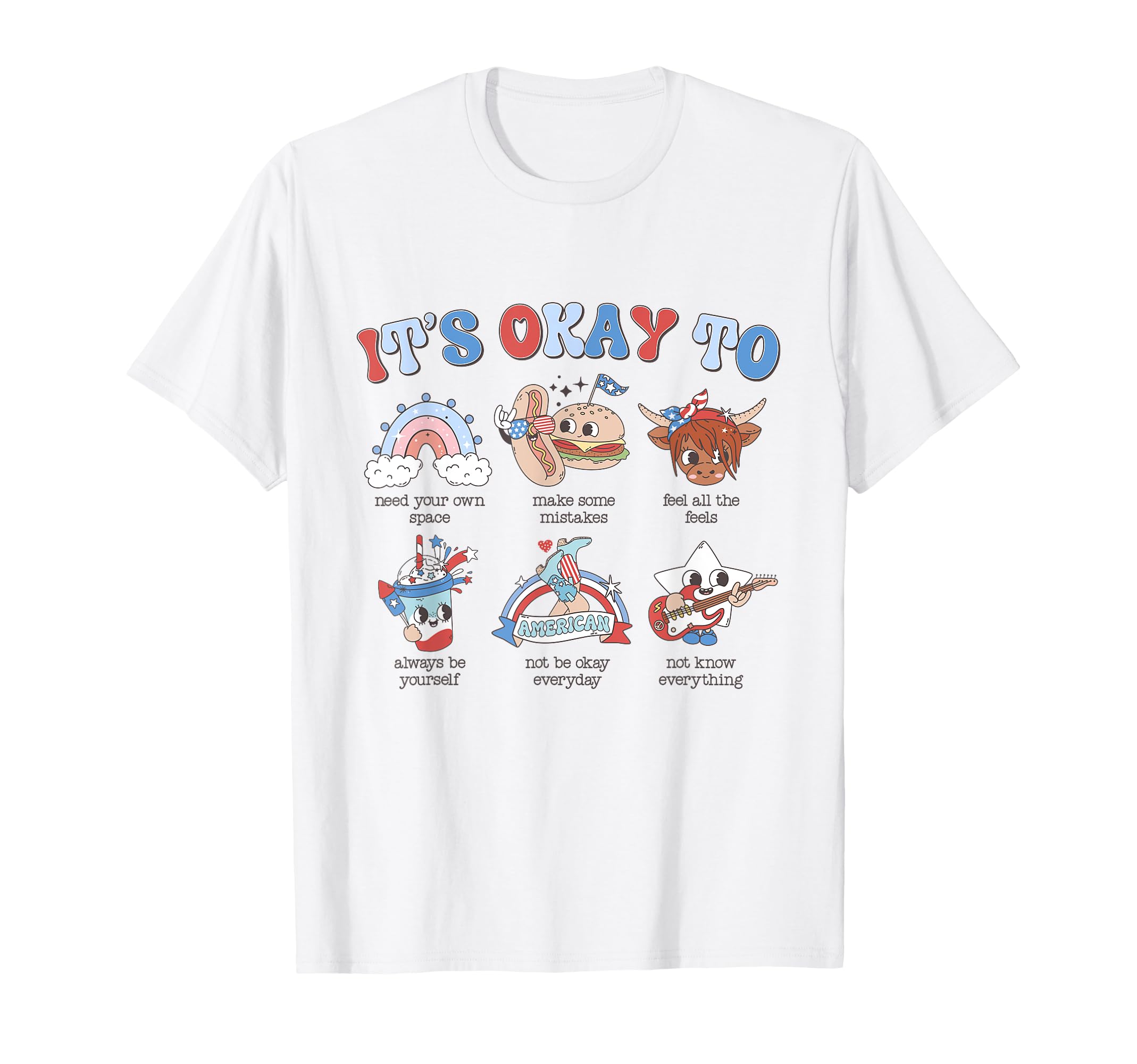 Its Okay To School Counselor 4Th July T-Shirt - Streetwear Style Men Women - T-Shirt, Sweatshirt, Hoodie