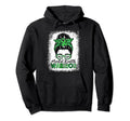 Womens Mental Health Warrior Messy Bun Hoodie - Fun Novelty Design Unisex - T-Shirt, Sweatshirt, Hoodie