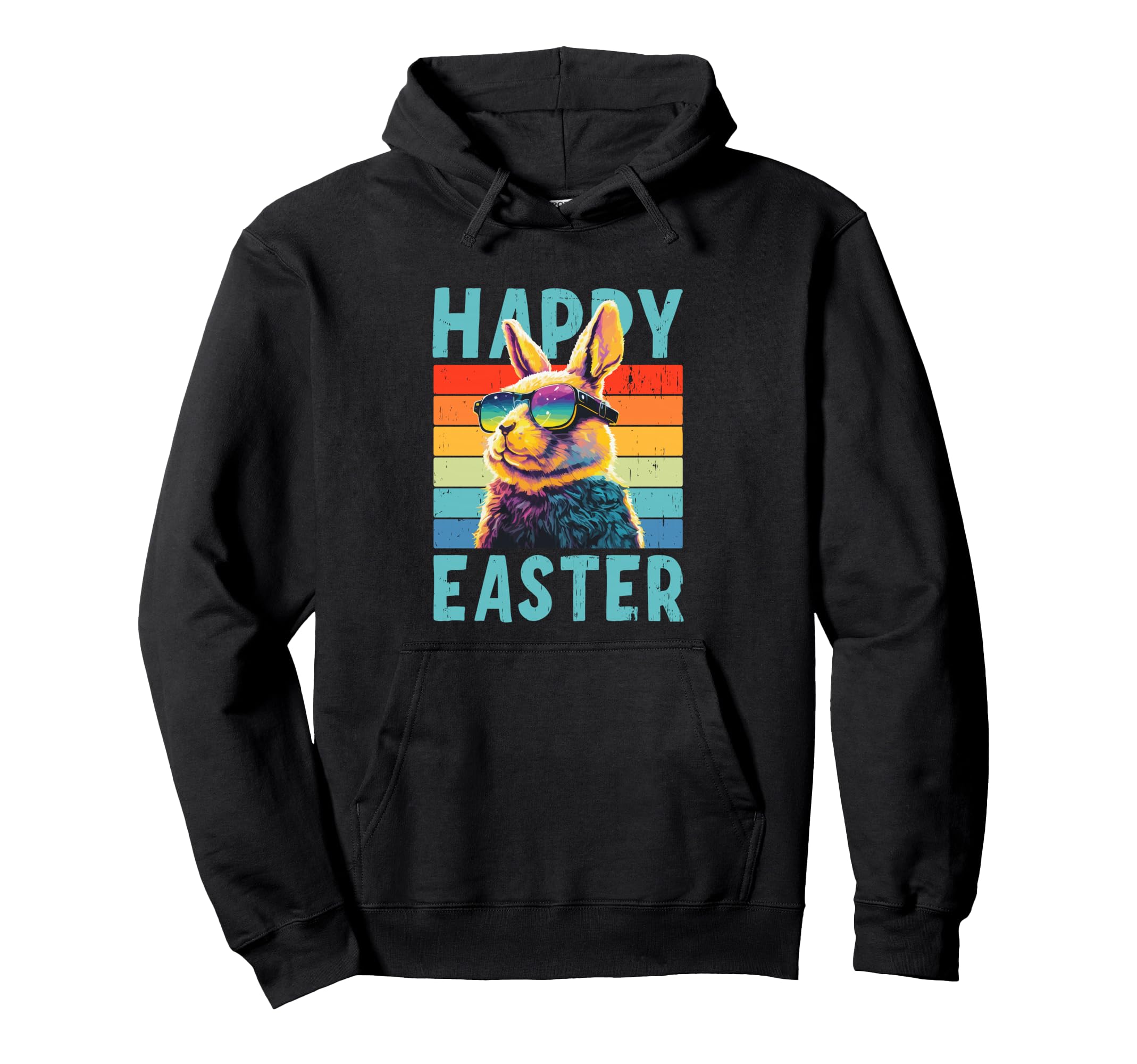 Happy Easter Bunny Hoodie - Aesthetic Graphic Men Women - T-Shirt, Sweatshirt, Hoodie