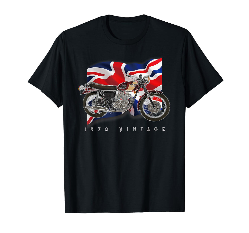 British Motorcycle Original Illustration T-Shirt - Unique Graphic Unisex - T-Shirt, Sweatshirt, Hoodie
