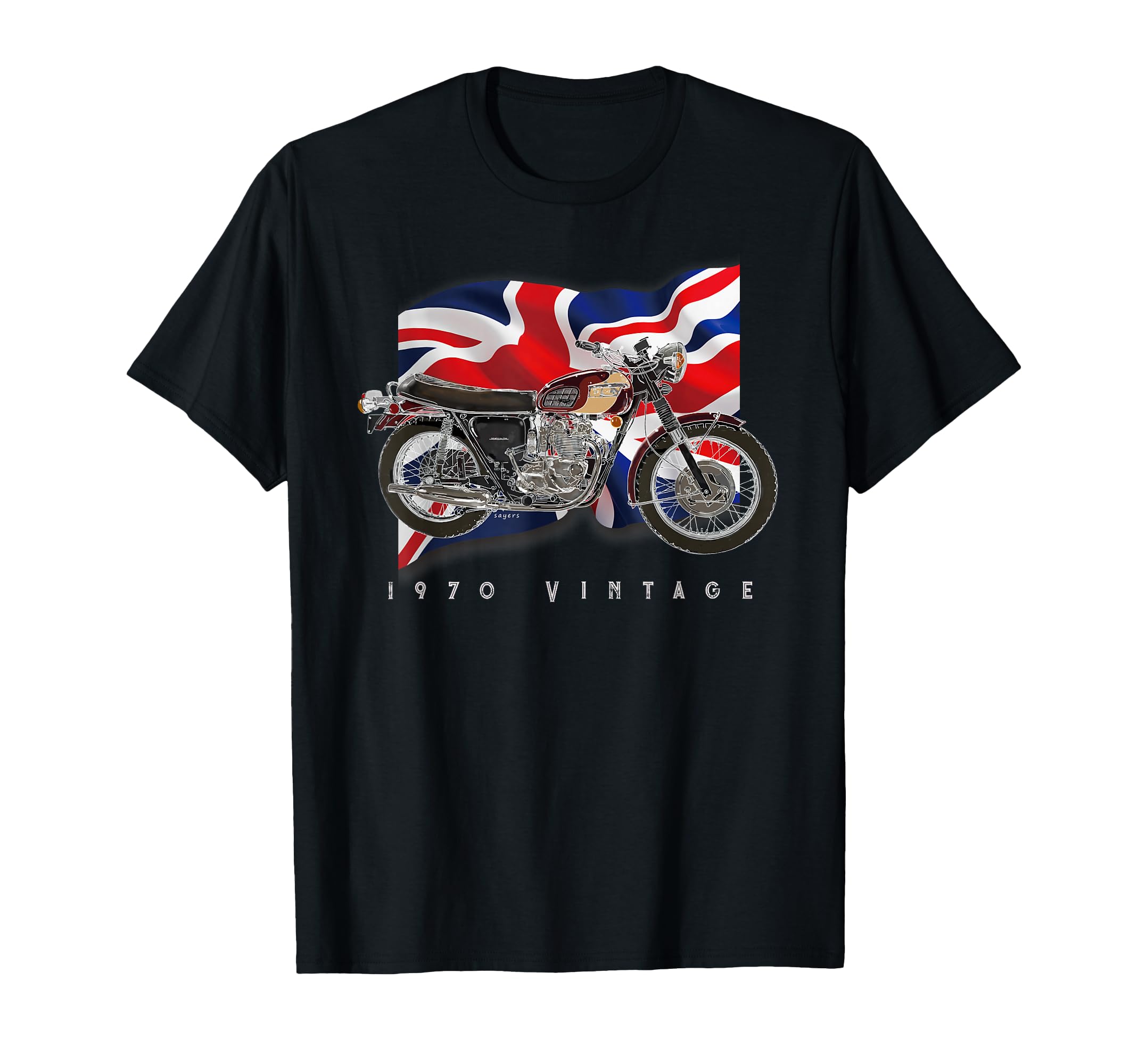 British Motorcycle Original Illustration T-Shirt - Unique Graphic Unisex - T-Shirt, Sweatshirt, Hoodie