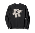Distressed Magnolia Flower Sweatshirt - Graphic Print Men Women - T-Shirt, Sweatshirt, Hoodie