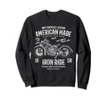 American Motorcycle Distressed Sweatshirt - Unique Graphic Unisex - T-Shirt, Sweatshirt, Hoodie