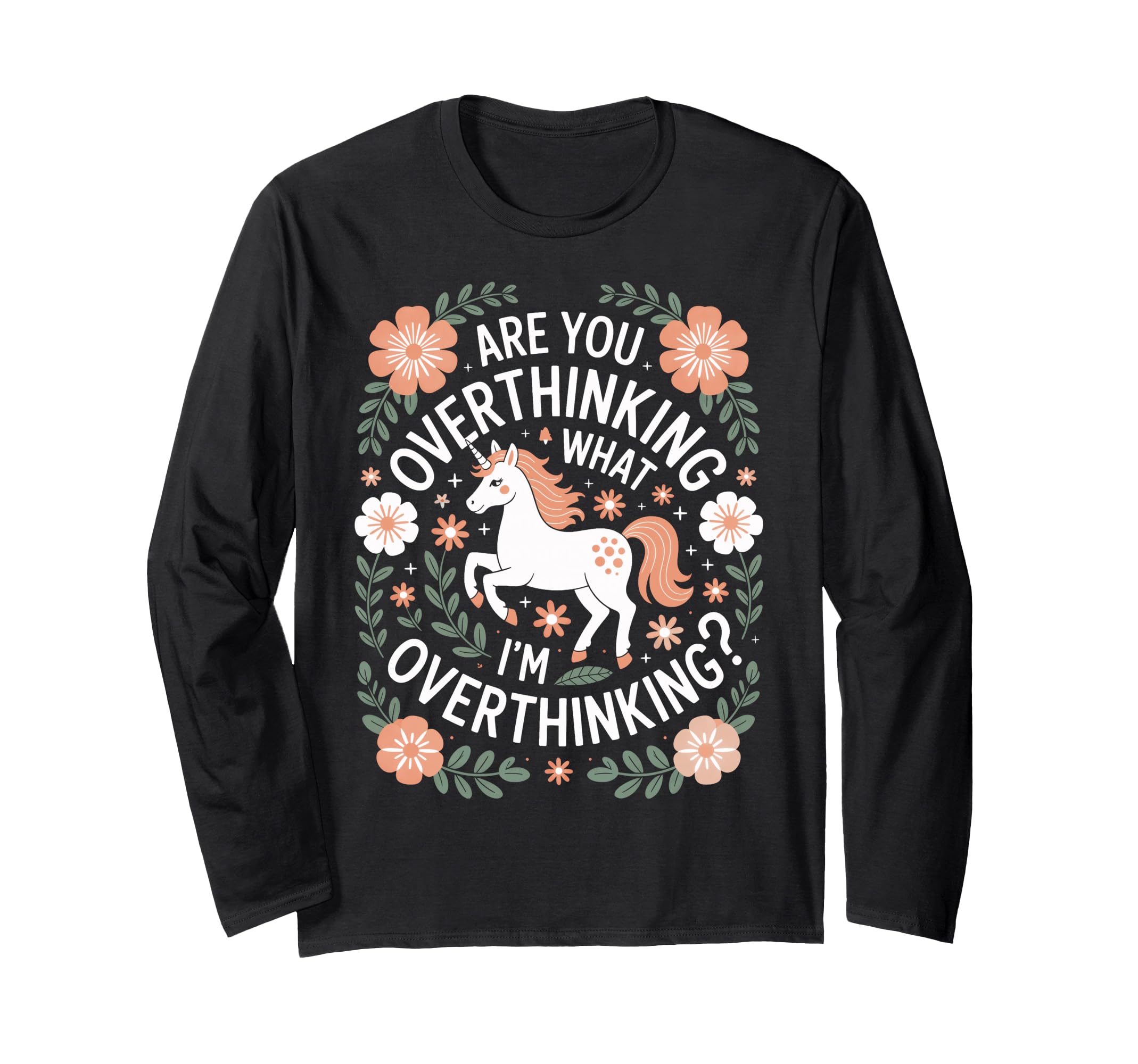 Overthinkers Unicorn Are You T-Shirt - Aesthetic Graphic Unisex - T-Shirt, Sweatshirt, Hoodie