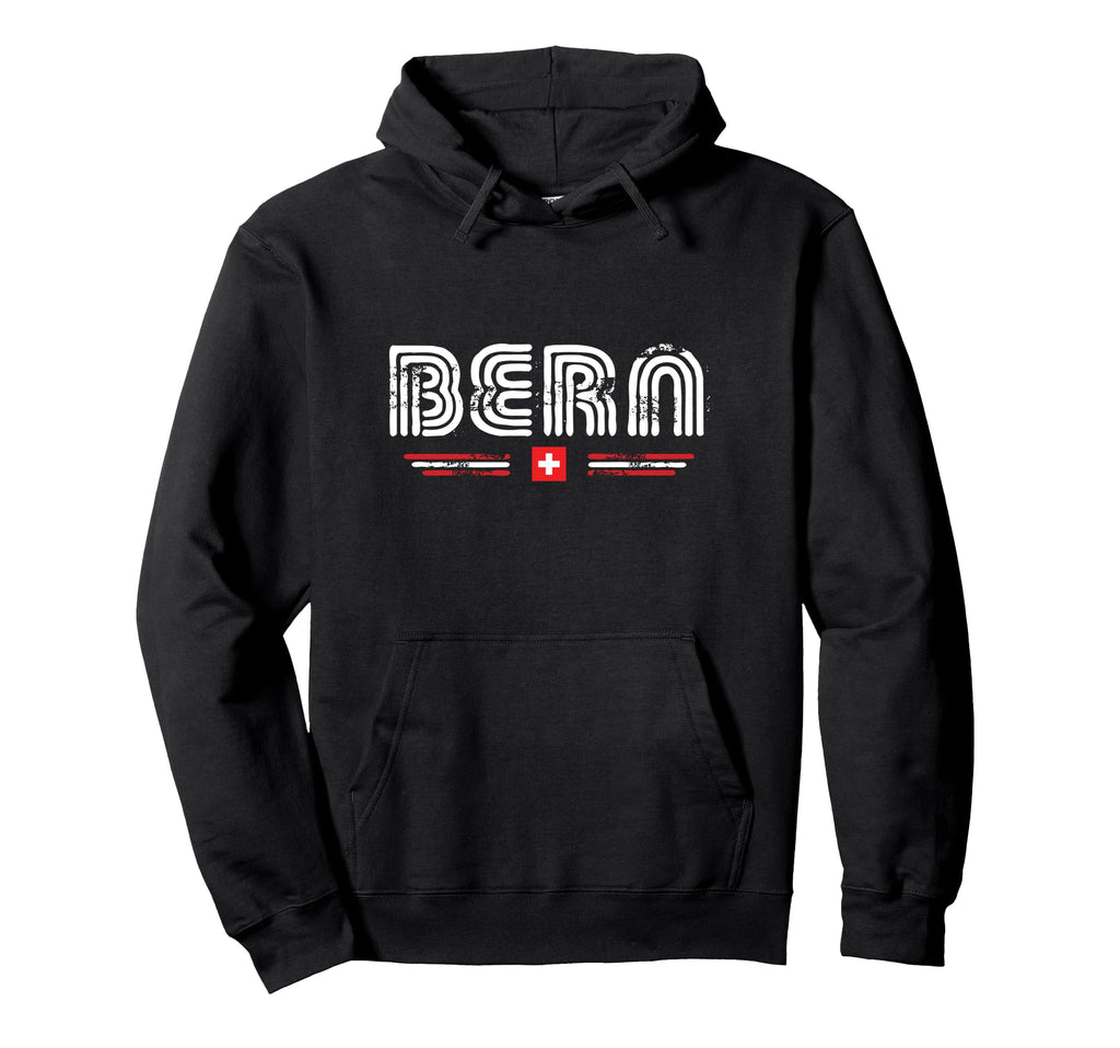 Bern Switzerland 70S 80S Type Hoodie - Fun Novelty Design for Adults - T-Shirt, Sweatshirt, Hoodie