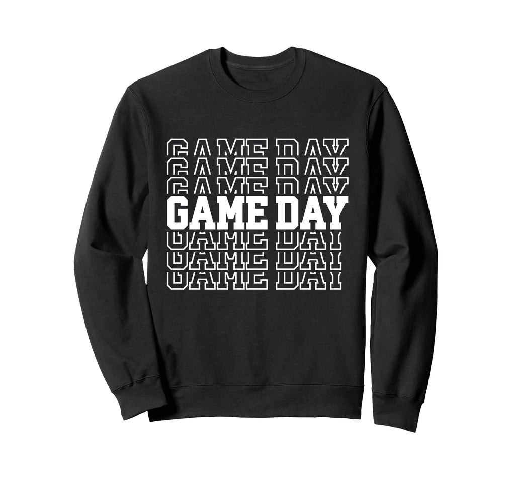 Game Day Typography Art Sports Sweatshirt - Minimalist Print Men Women - T-Shirt, Sweatshirt, Hoodie