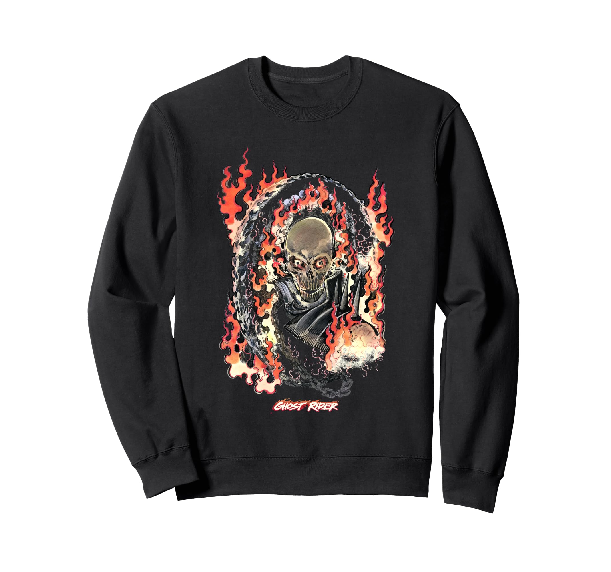 Marvel Comics Ghost Rider Comic Sweatshirt - Graphic Print for Adults - T-Shirt, Sweatshirt, Hoodie