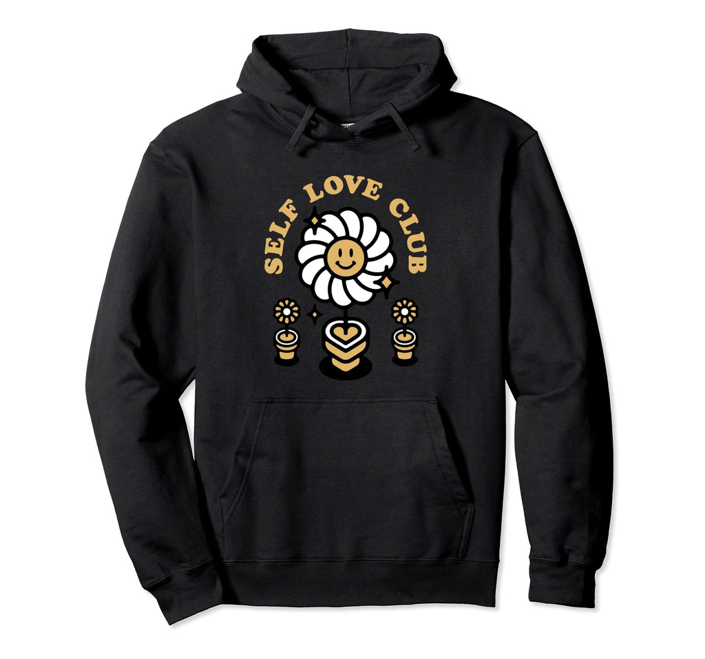 Self Love Club Worthy Love Hoodie - Casual Everyday Wear for Adults - T-Shirt, Sweatshirt, Hoodie