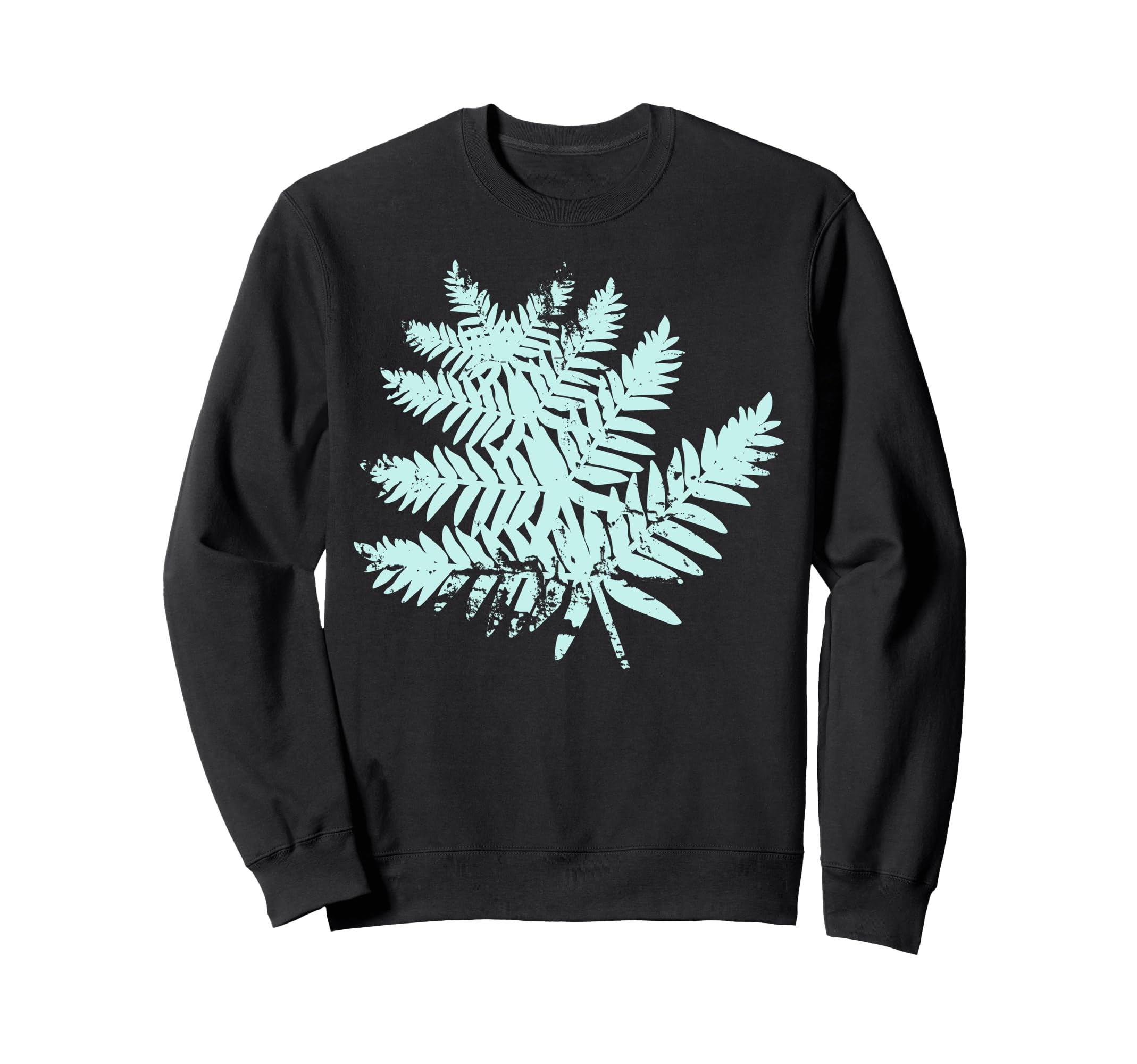 Tropical Fern Leaf S Muted Color S Sweatshirt - Minimalist Print Men Women - T-Shirt, Sweatshirt, Hoodie