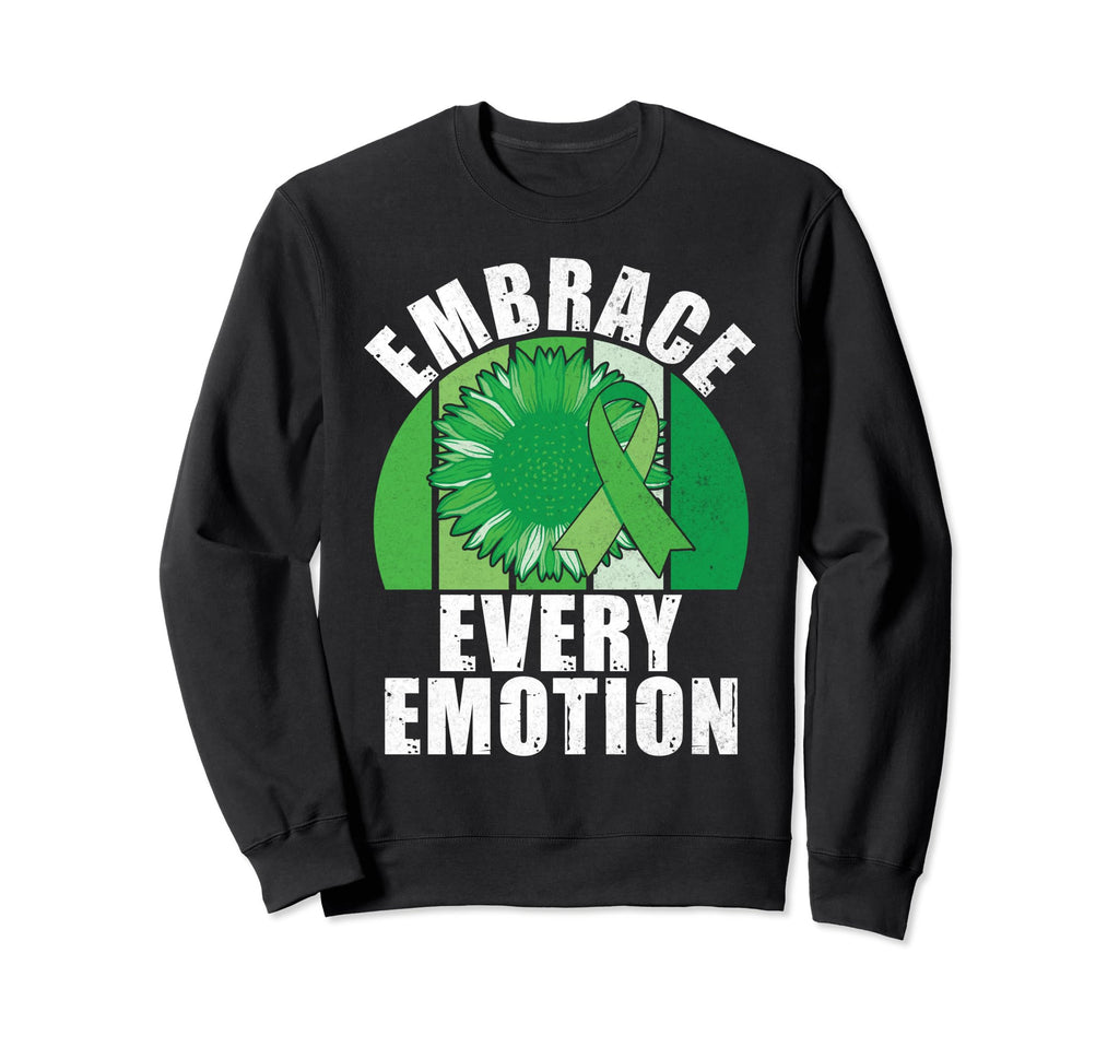Embrace Every Emotion Mental Health Sweatshirt - Custom Art Print Men Women - T-Shirt, Sweatshirt, Hoodie