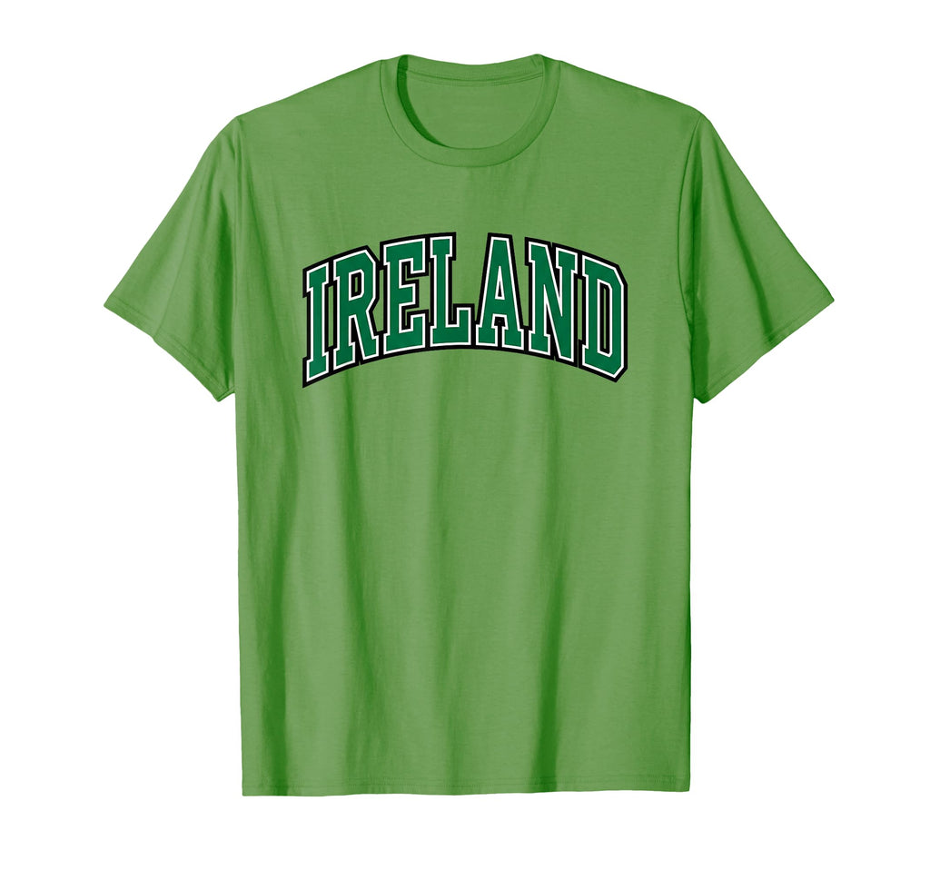 Ireland Flag Typography Souvenir T-Shirt - Novelty Apparel Men Women - T-Shirt, Sweatshirt, Hoodie