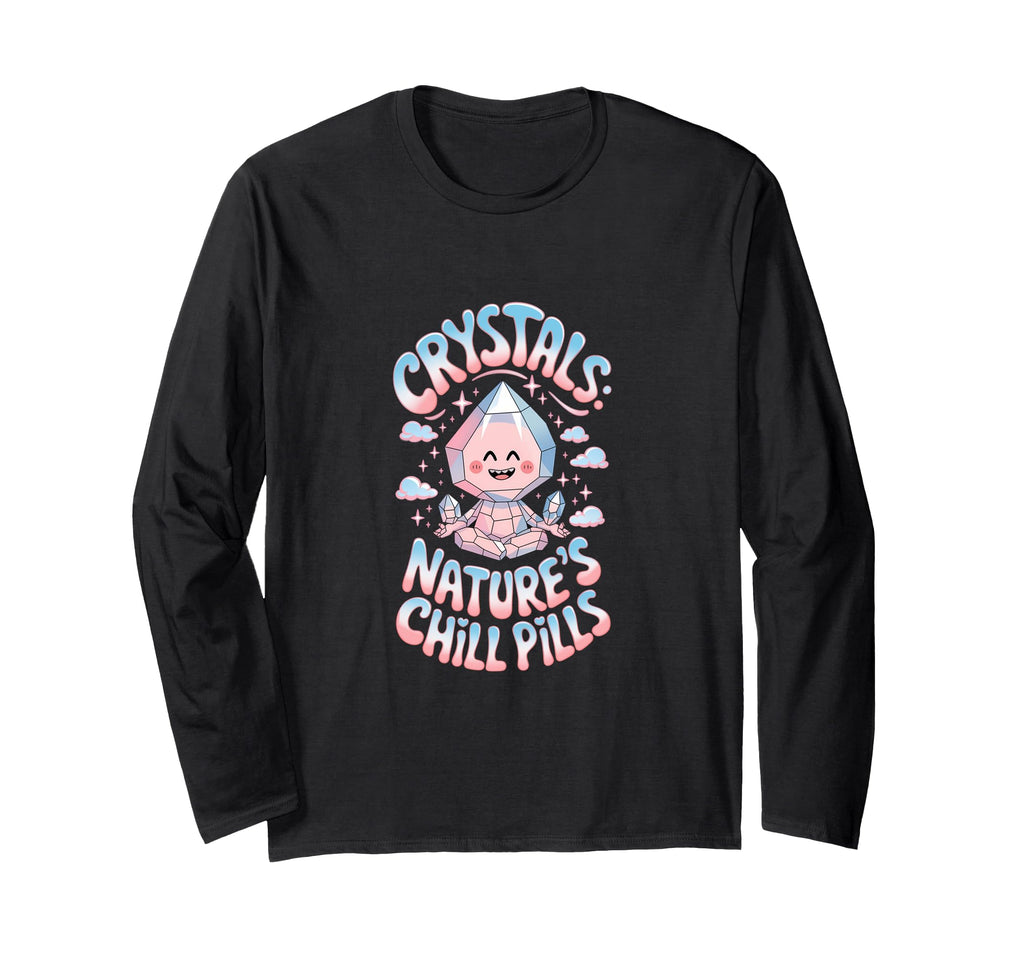Healing Stone Crystals Energy T-Shirt - Fun Novelty Design for Adults - T-Shirt, Sweatshirt, Hoodie