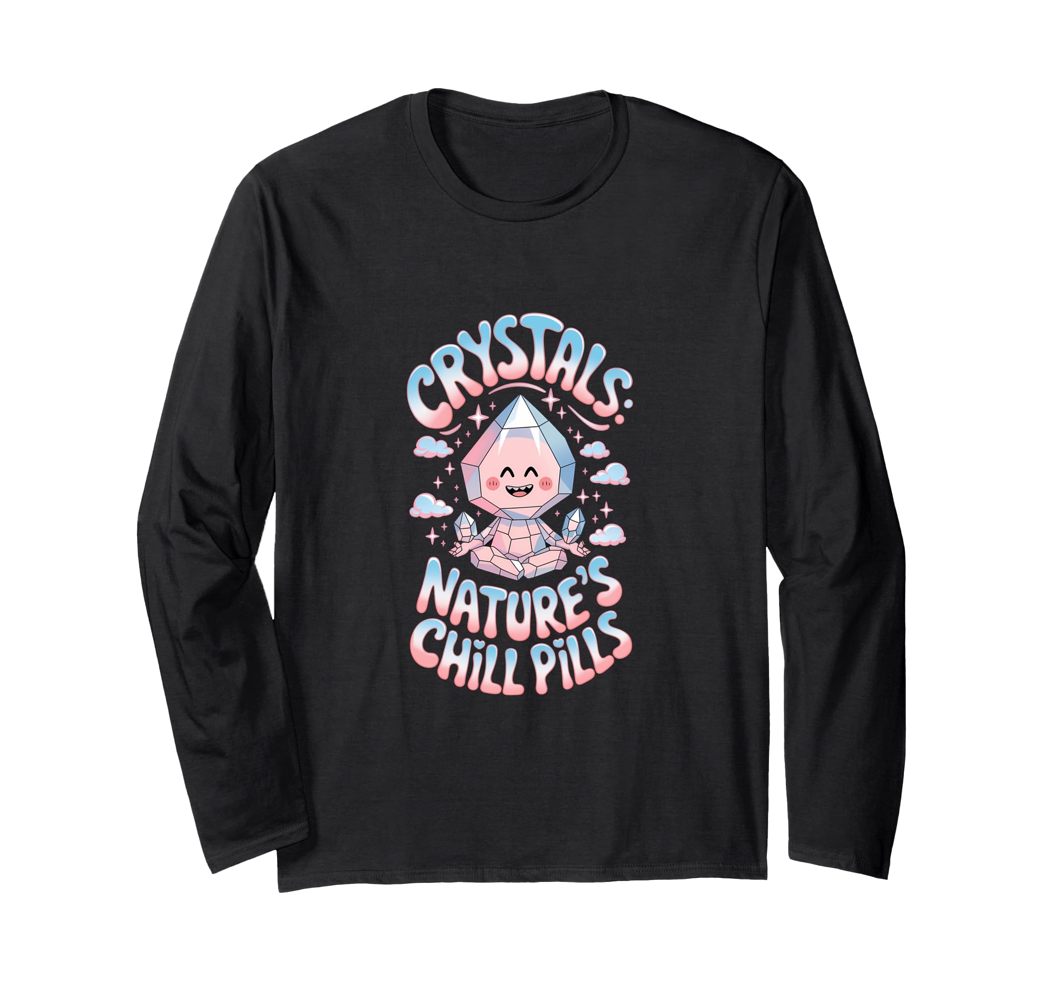 Healing Stone Crystals Energy T-Shirt - Fun Novelty Design for Adults - T-Shirt, Sweatshirt, Hoodie
