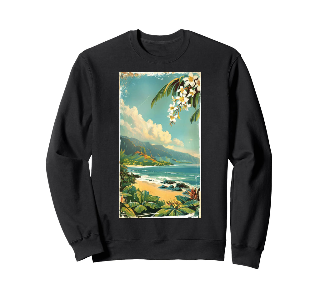 Hawaiian Postcard Inspired Tropical Sweatshirt - Novelty Apparel Unisex - T-Shirt, Sweatshirt, Hoodie