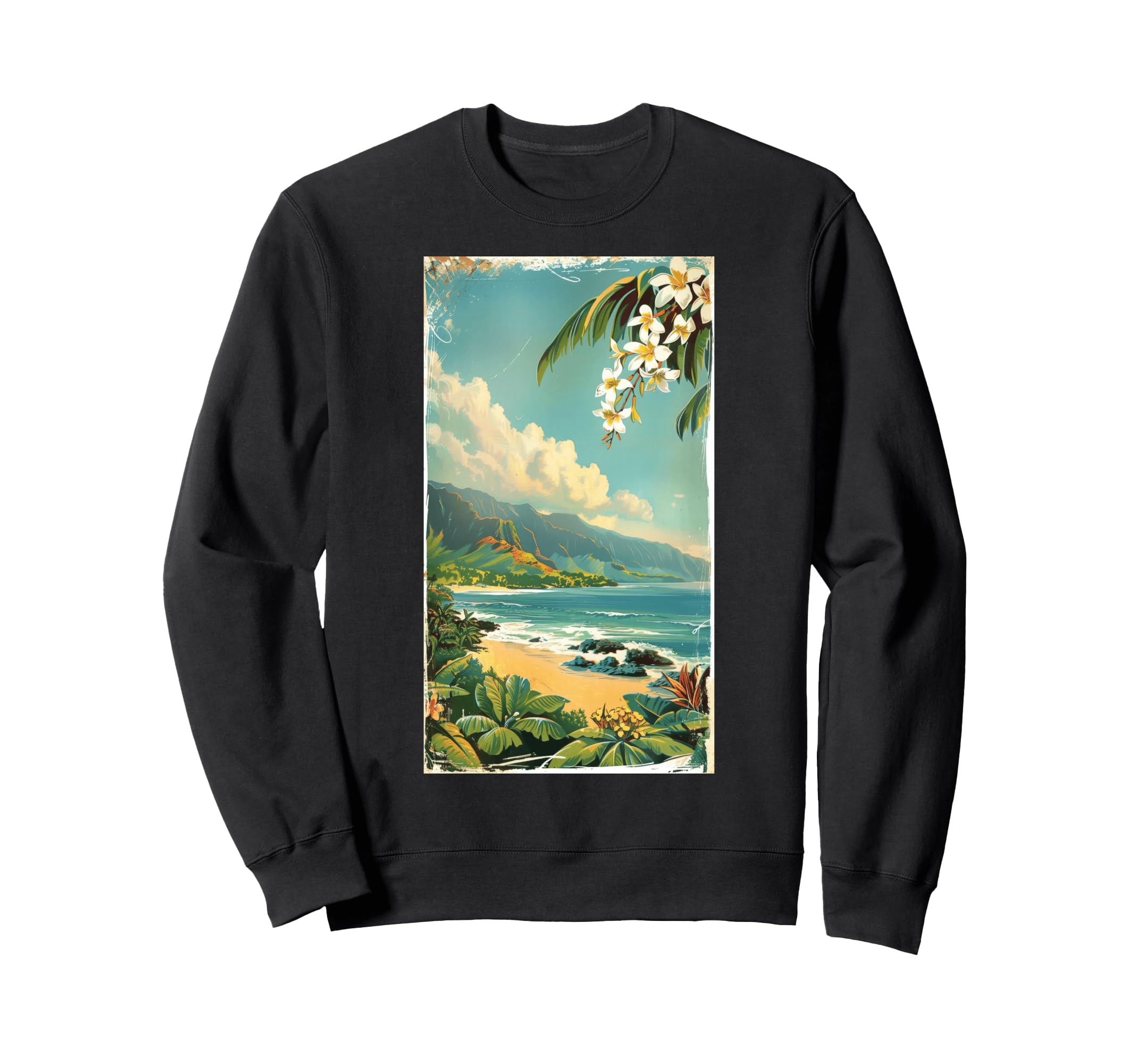 Hawaiian Postcard Inspired Tropical Sweatshirt - Novelty Apparel Unisex - T-Shirt, Sweatshirt, Hoodie
