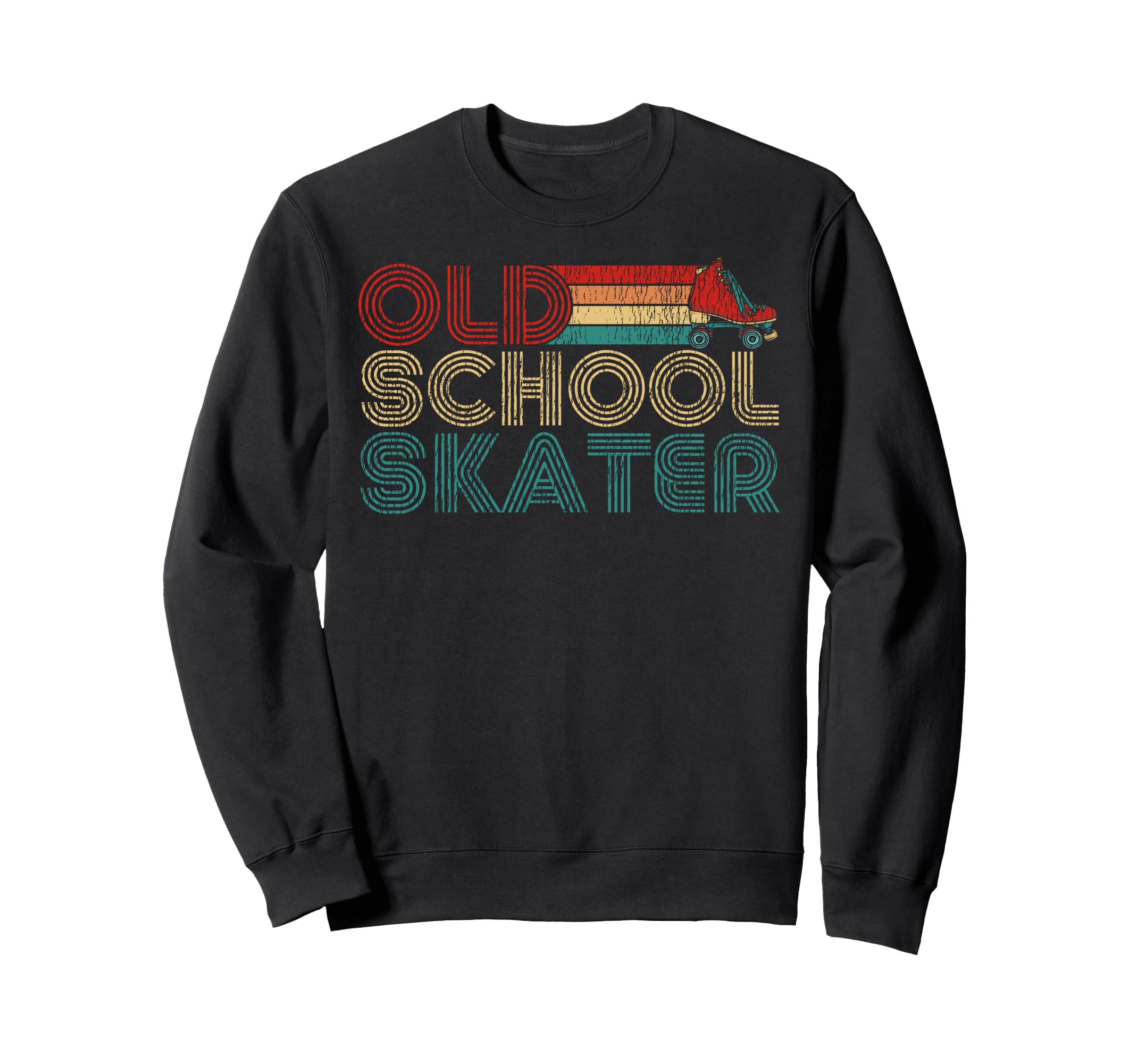 Roller Skating Skate 1970S Old Sweatshirt - Aesthetic Graphic Men Women - T-Shirt, Sweatshirt, Hoodie