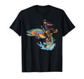 Cowboy Riding Trout Western Fishing T-Shirt - Aesthetic Graphic Unisex - T-Shirt, Sweatshirt, Hoodie