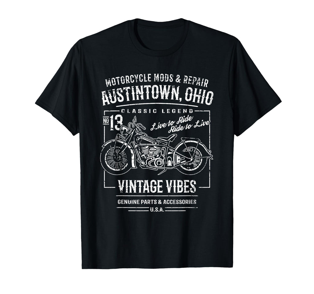Austintown Oh Usa Distressed T-Shirt - Custom Art Print Men Women - T-Shirt, Sweatshirt, Hoodie