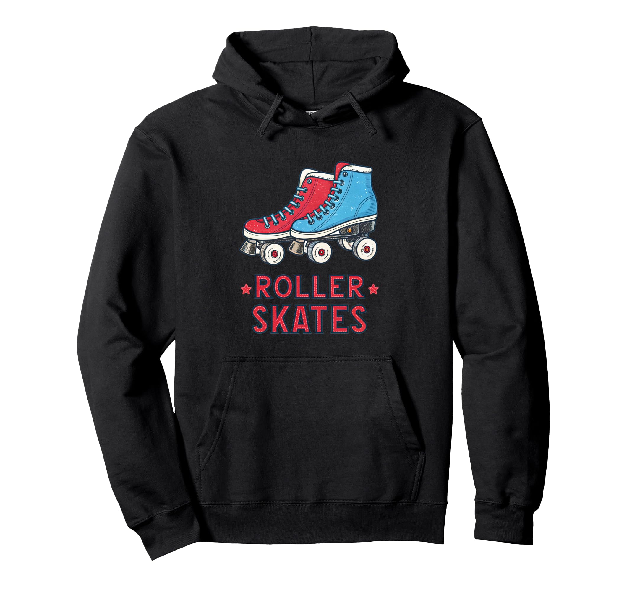 Colorful Roller Skates Illustration Hoodie - Fun Novelty Design Unisex - T-Shirt, Sweatshirt, Hoodie