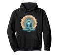 Buddha Statue Yoga Meditation Hoodie - Casual Everyday Wear Men Women - T-Shirt, Sweatshirt, Hoodie