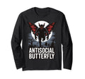 Antisocial Butterfly T-Shirt - Custom Art Print Unisex - T-Shirt, Sweatshirt, Hoodie