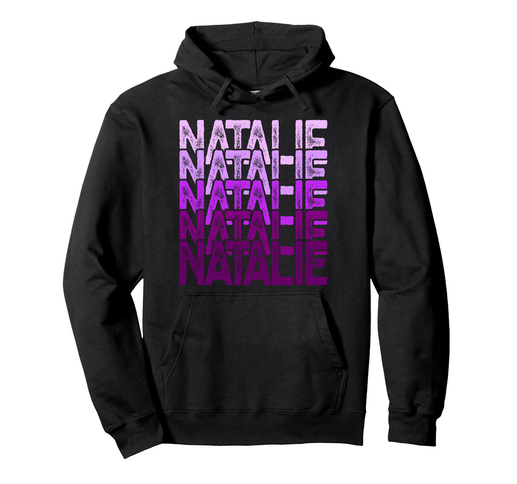 Purple Natalie Name Hoodie - Custom Art Print for Adults - T-Shirt, Sweatshirt, Hoodie