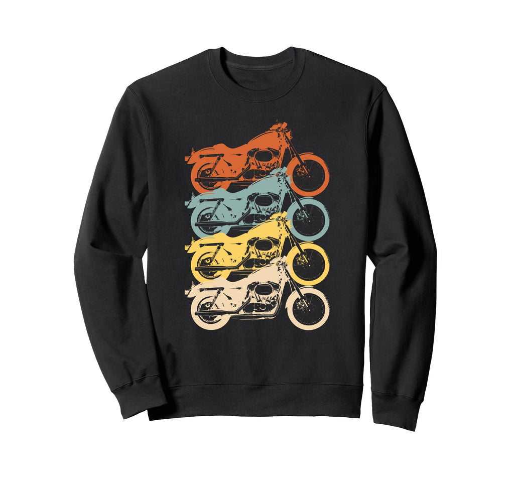 Motorbike Motorcycle Rider Cafe Sweatshirt - Fun Novelty Design for Adults - T-Shirt, Sweatshirt, Hoodie