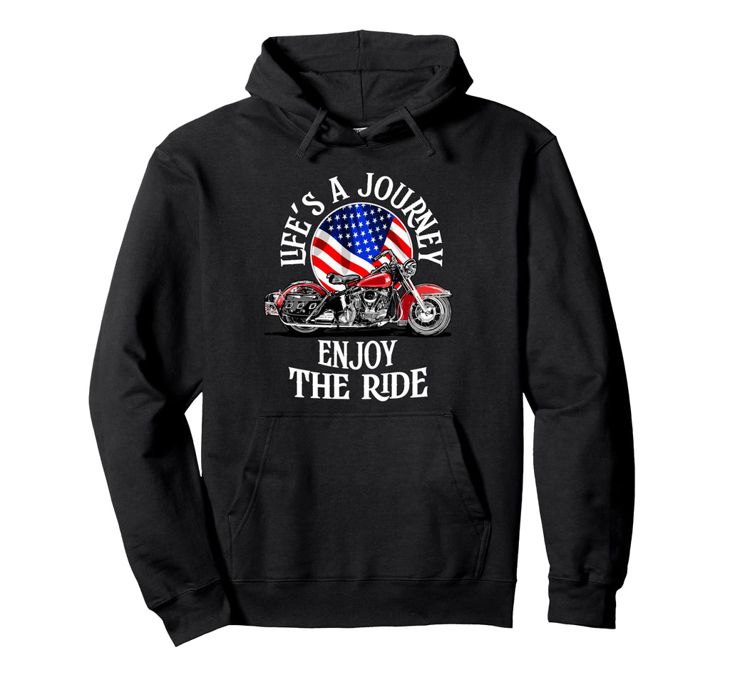 Lifes Journey Enjoy Ride Hoodie - Casual Everyday Wear for Adults - T-Shirt, Sweatshirt, Hoodie