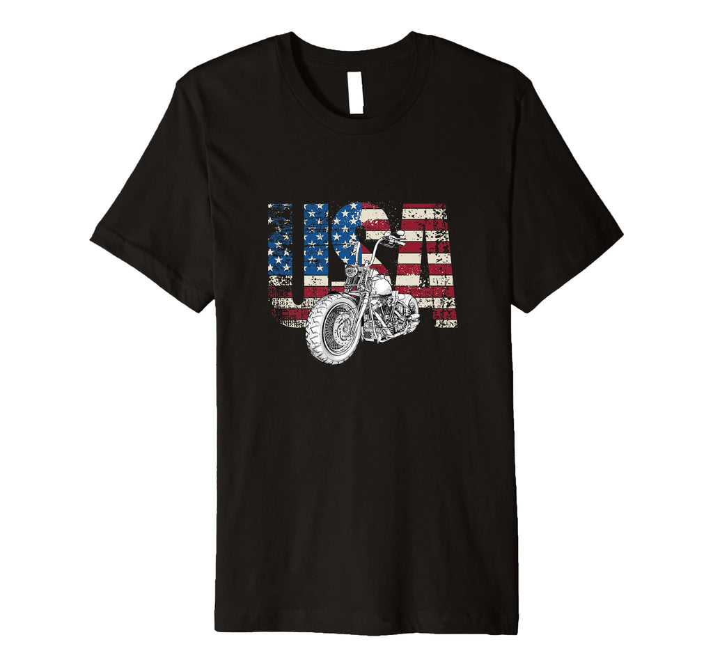 Motorcycle Usa Motorcycle T-Shirt - Minimalist Print Unisex - T-Shirt, Sweatshirt, Hoodie