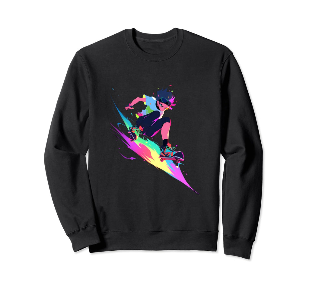 Roller Skating Roller Skates Ramp Sweatshirt - Unique Graphic for Adults - T-Shirt, Sweatshirt, Hoodie