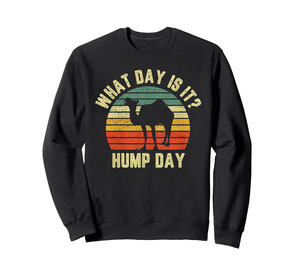 What Day Is It Hump Day Camel Sunset Sweatshirt - Graphic Print Unisex - T-Shirt, Sweatshirt, Hoodie