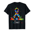 Au Some Dad Autism Ribbon Support Mental T-Shirt - Minimalist Print Unisex - T-Shirt, Sweatshirt, Hoodie