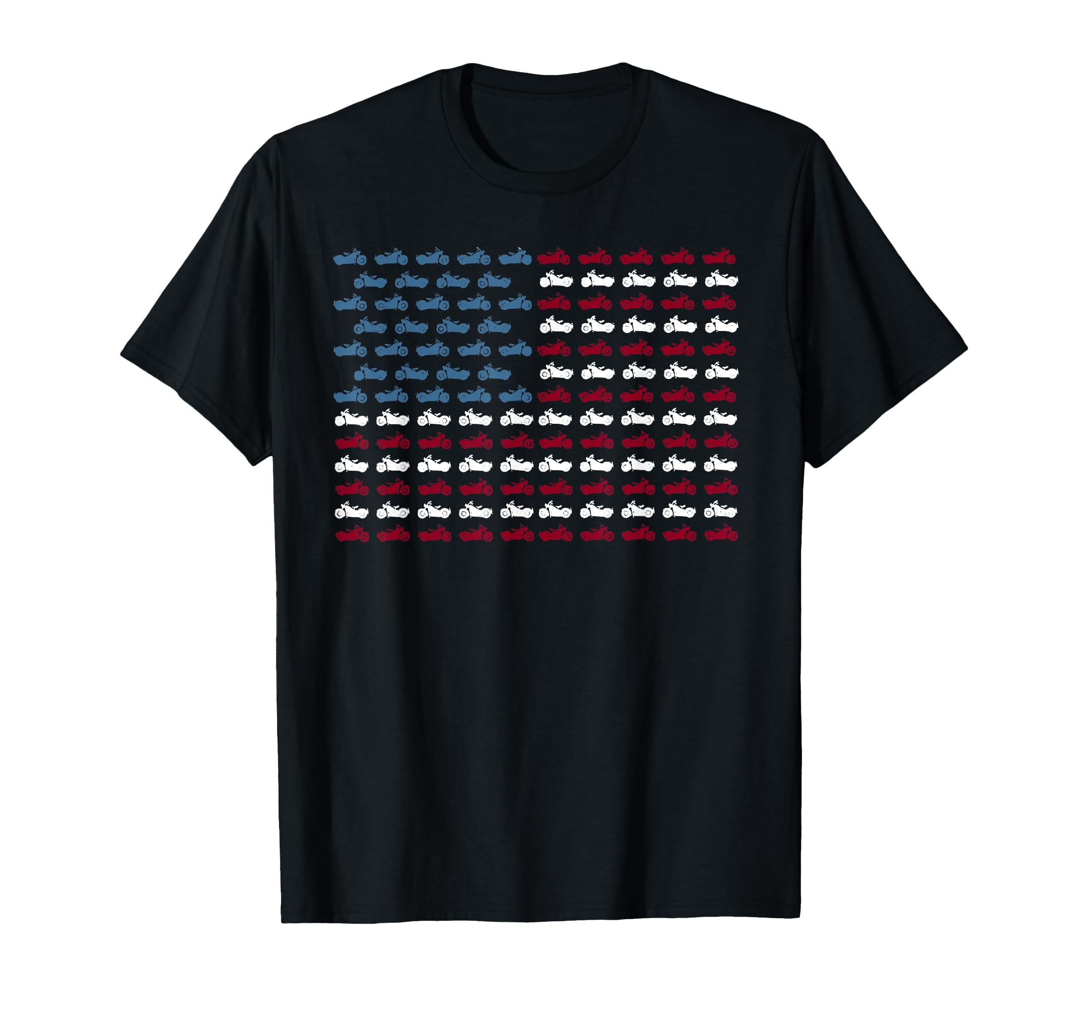 American Flag Made Motorcycle Funny 4Th T-Shirt - Unique Graphic Men Women - T-Shirt, Sweatshirt, Hoodie
