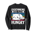 Hungry Overthinker Food Anxiety Hoodie - Minimalist Print Men Women - T-Shirt, Sweatshirt, Hoodie