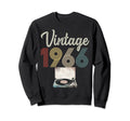 1966 Born 1966 Vinyl Record Sweatshirt - Minimalist Print for Adults - T-Shirt, Sweatshirt, Hoodie