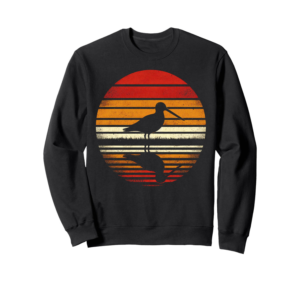 Snipe Bird Sunset Safari 70S Sweatshirt - Fun Novelty Design Unisex - T-Shirt, Sweatshirt, Hoodie