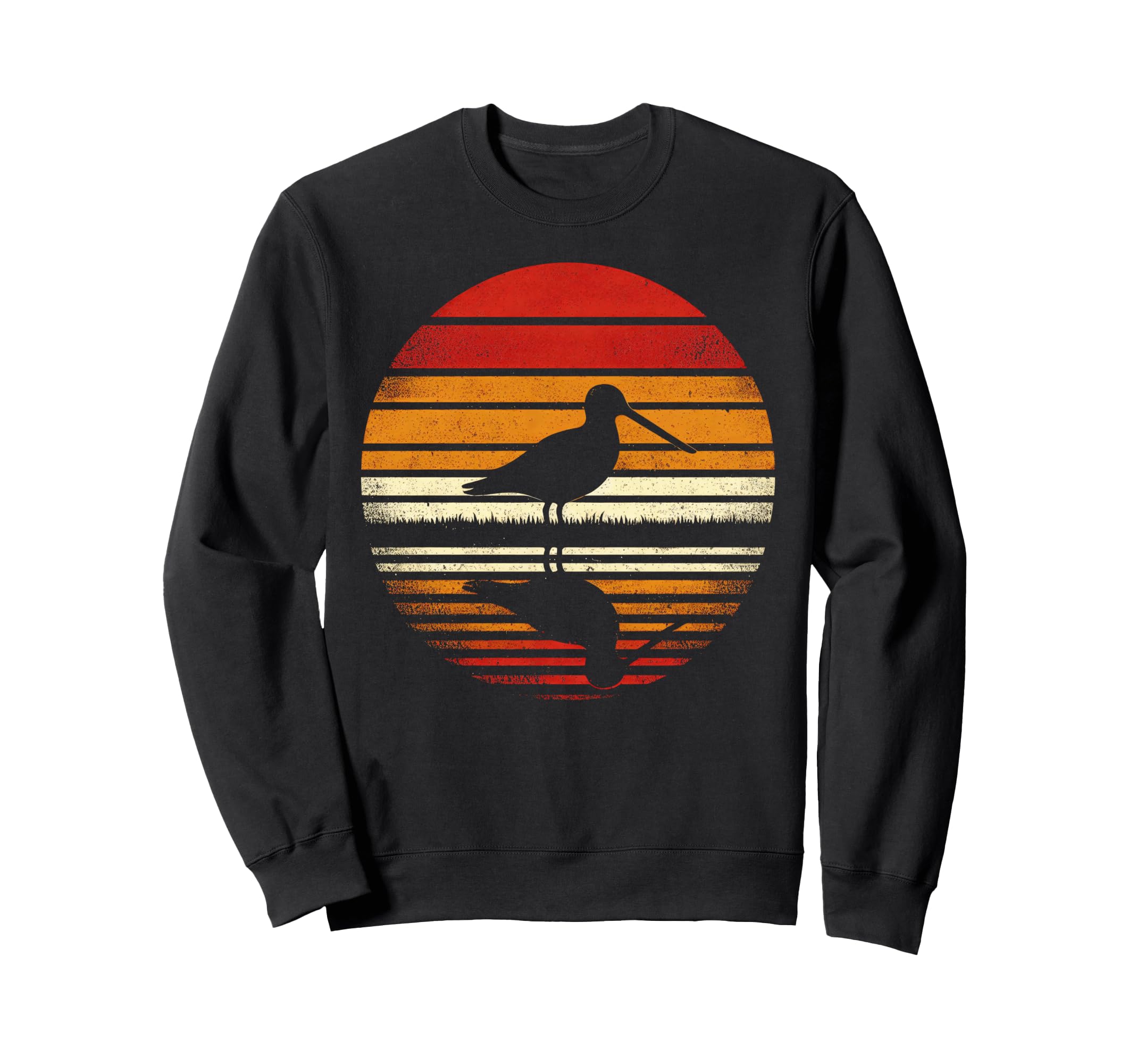 Snipe Bird Sunset Safari 70S Sweatshirt - Fun Novelty Design Unisex - T-Shirt, Sweatshirt, Hoodie