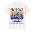 Mens Biker Dad Is Much Cooler T-Shirt - Custom Art Print Men Women - T-Shirt, Sweatshirt, Hoodie
