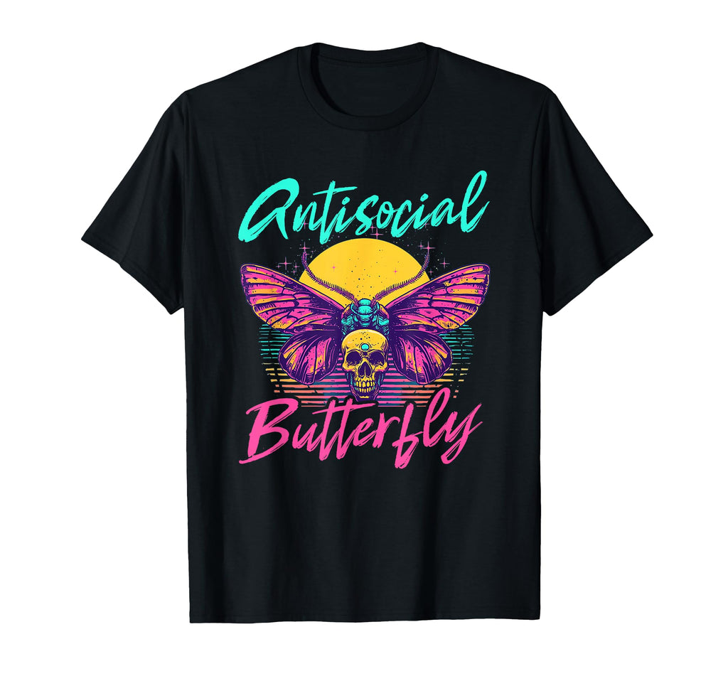 Antisocial Butterfly Gift Hoodie - Trendy Graphic Men Women - T-Shirt, Sweatshirt, Hoodie