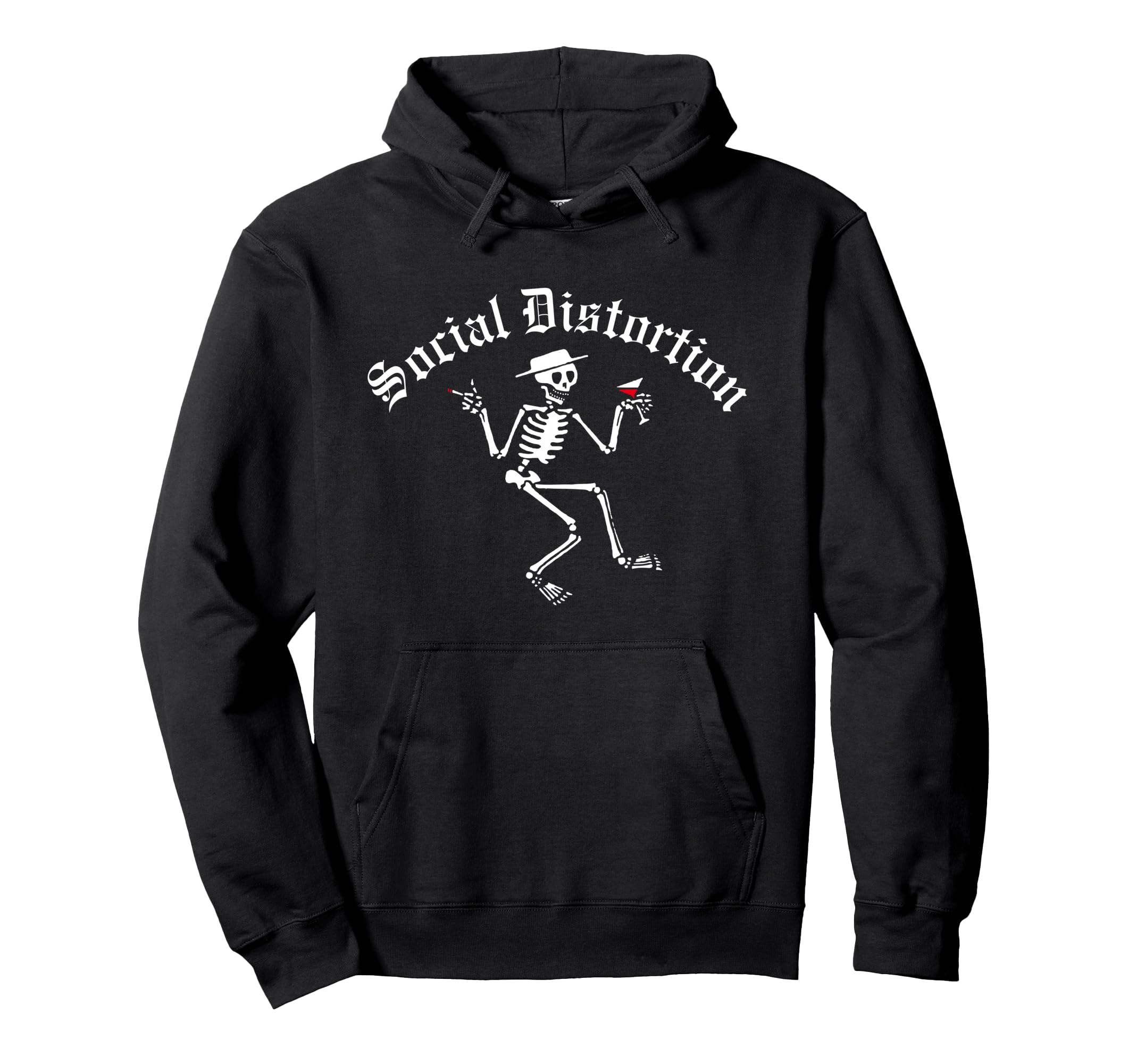Social Distortion Skelly Hoodie - Minimalist Print for Adults - T-Shirt, Sweatshirt, Hoodie
