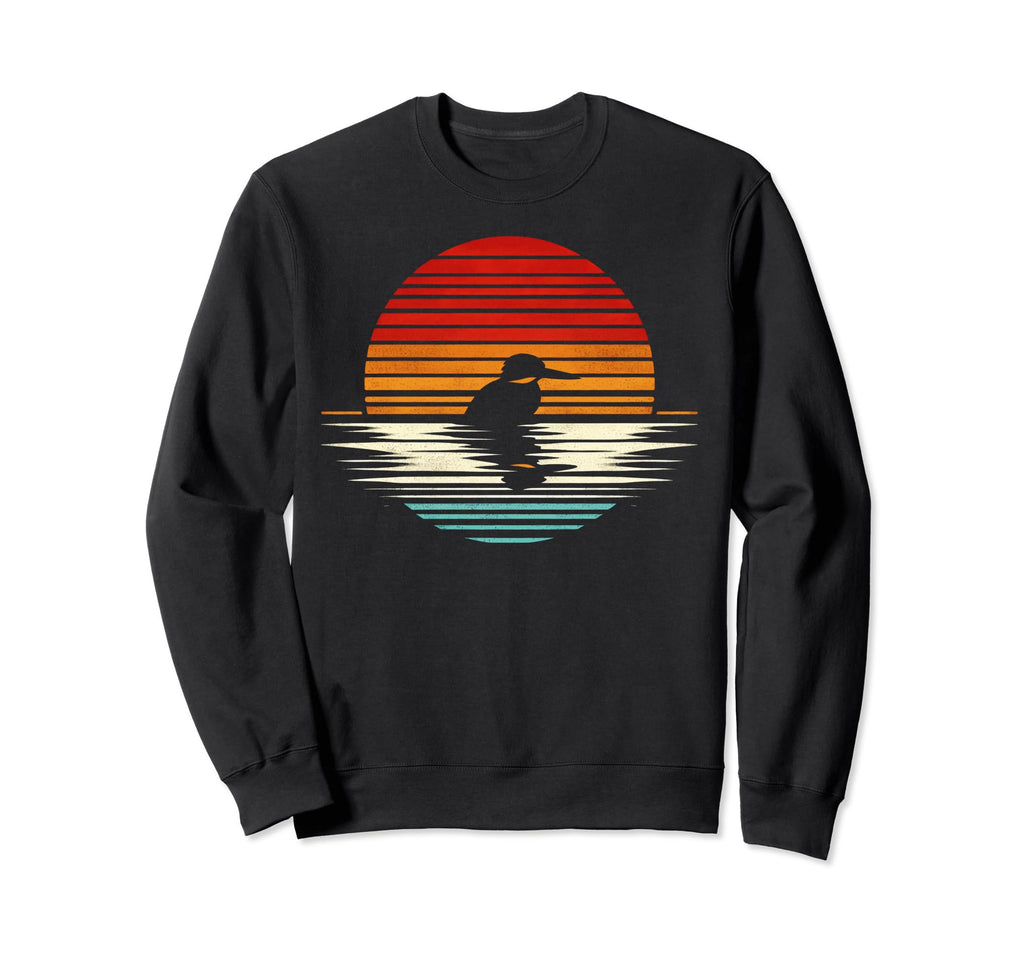 Kingfisher Bird Sunset Safari 70S Sweatshirt - Trendy Graphic Men Women - T-Shirt, Sweatshirt, Hoodie
