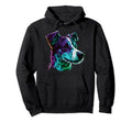 Jack Russell Terrier 80S Synthwave Hoodie - Custom Art Print for Adults - T-Shirt, Sweatshirt, Hoodie