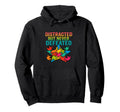 Distracted But Never Defeated Hoodie - Aesthetic Graphic for Adults - T-Shirt, Sweatshirt, Hoodie