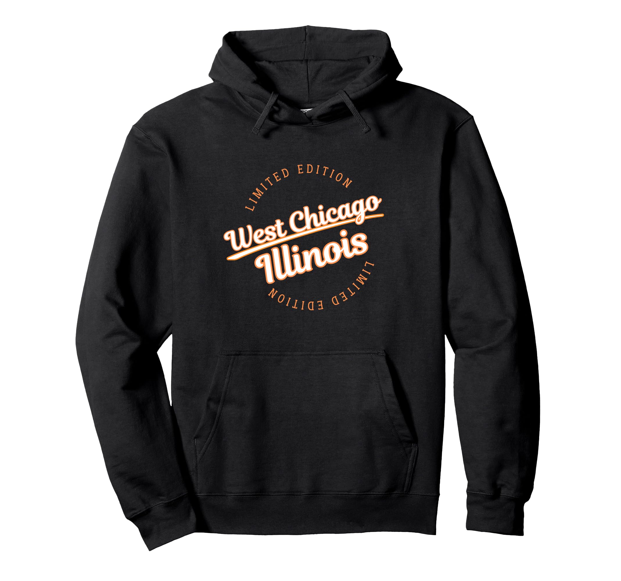 Athletic West Chicago Il Hoodie - Fun Novelty Design for Adults - T-Shirt, Sweatshirt, Hoodie