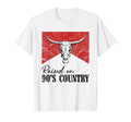 Western Bull Skull Raised 90S T-Shirt - Casual Everyday Wear Men Women - T-Shirt, Sweatshirt, Hoodie