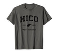Hico West Virginia Wv Athletic Black T-Shirt - Fun Novelty Design Unisex - T-Shirt, Sweatshirt, Hoodie
